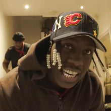 Load image into Gallery viewer, CONCRETE BOYS FLAME SNAPBACK (BLACK)
